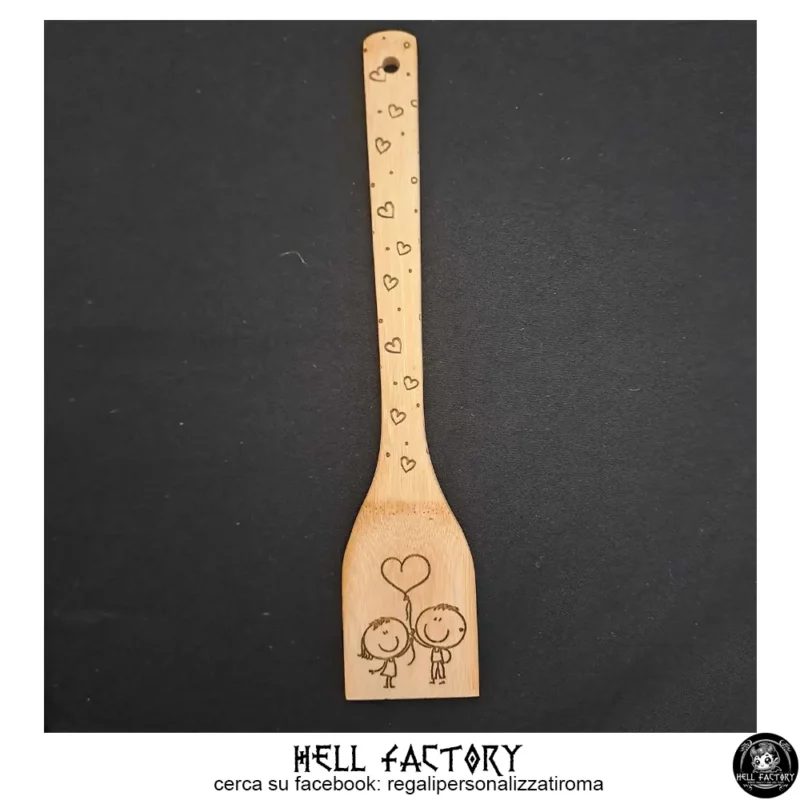 Spatola in legno personalizzata