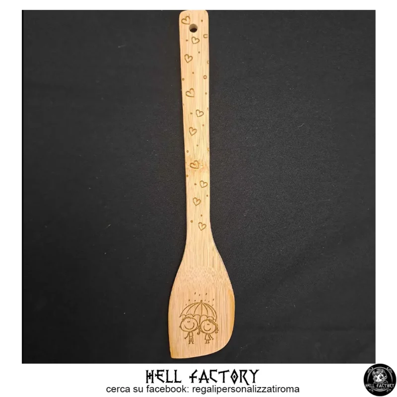 Spatola in legno personalizzata